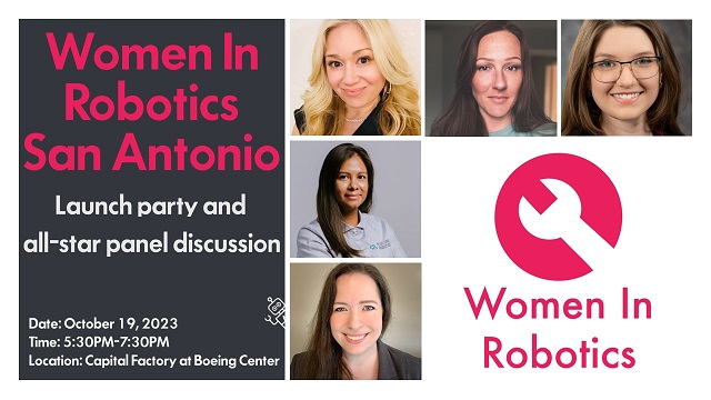FREE EVENT: Thursday, October 19 - Women in Robotics San Antonio Launch Party