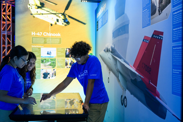 Boeing Aerospace Adventure exhibit at Area 21, SAMSAT