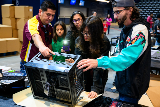 area students learn how to build state-of-the-art computers which they then were able to keep.