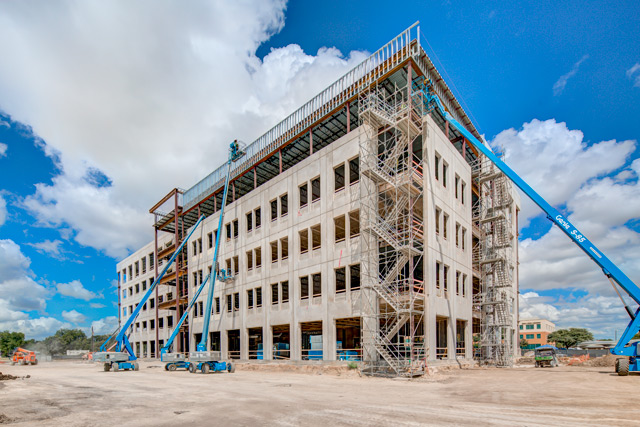 Project Tech Building II under construction, July 2020.
