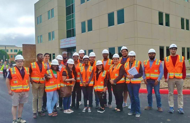 UTSA students tour one of the Port's assets, Project Tech.