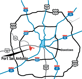 map of San Antonio
