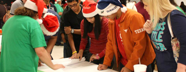 In 2012, the San Antonio Youth Commission volunteered with Elf Louise Christmas Project doing Santa deliveries. The Elf Louise Christmas Project is dedicated to providing a little bit of joy to Bexar County's less fortunate children through the donation of holiday gifts.