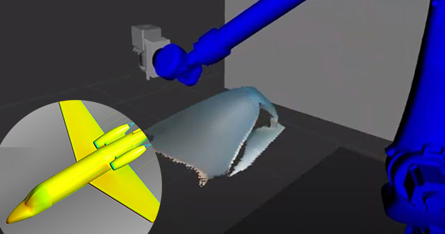 SwRI develops new robotics image processing tools to automate aircraft surface preparation