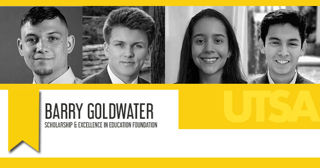 Four UTSA students named Goldwater Scholars for research excellence